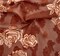 1 Yard Brown Floral Jacquard Chiffon Fabric 57/58" Wide Lightweight Sheer Polyester for Dresses & Apparel